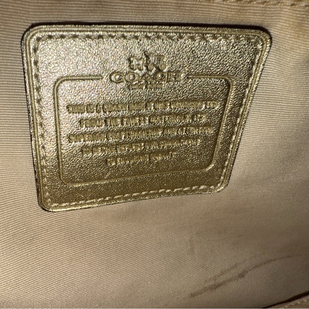 Coach Brown Signature Shoulder Bag - Picture 5 of 7